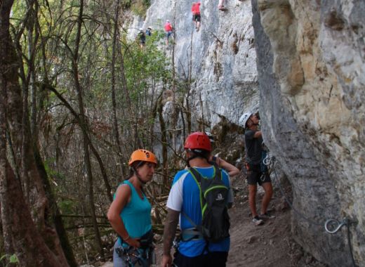 Soutien dans la via ferrata de Vouglans - #2