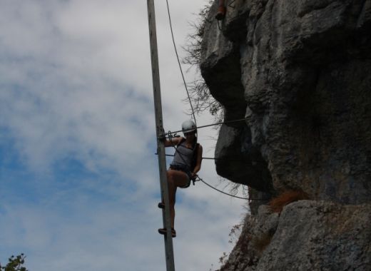 Soutien dans la via ferrata de Vouglans - #4