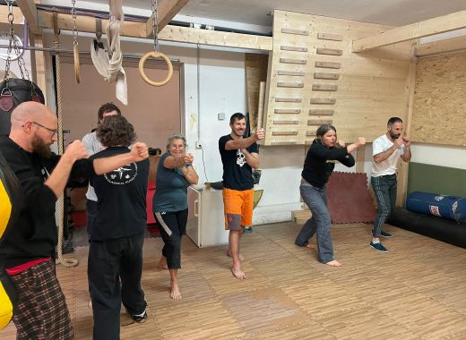 Initiation boxe et self-défense avec apéro diaporama Mali 2021 - #3
